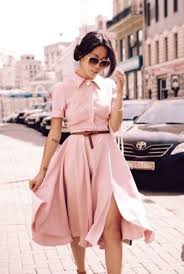 vestido midi rosa